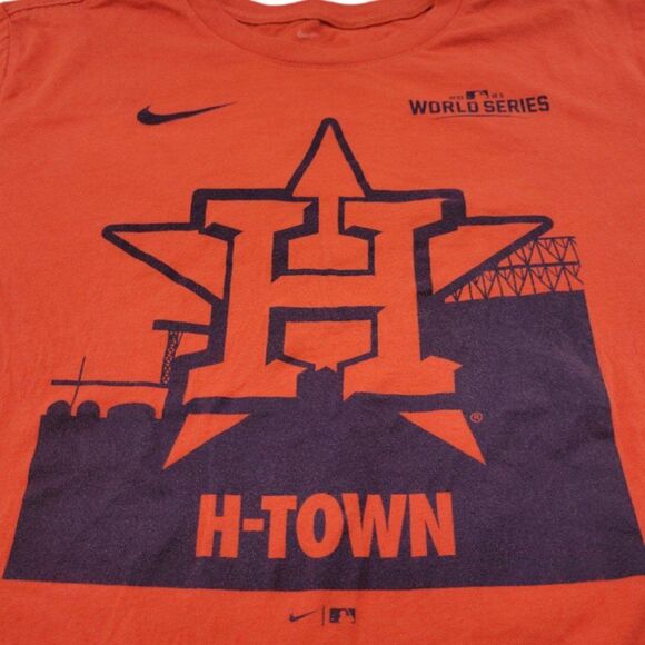 Nike Shirt Size Large The Nike Tee Houston Astros H-Town 2021 World Series Shirt - Picture 4 of 6